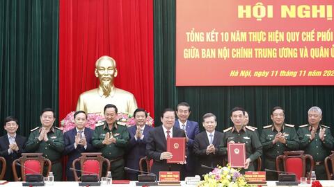 Ban Nội chính Trung ương và Quân ủy Trung ương tổng kết 10 năm thực hiện quy chế phối hợp