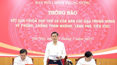 Sửa đổi, bổ sung Quy định về phối hợp giữa Ban Nội chính Trung ương với các tỉnh uỷ, thành uỷ trực thuộc Trung ương