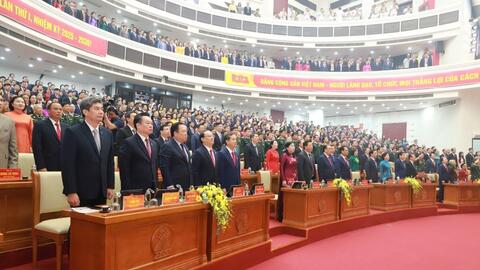 Khai mạc Đại hội đại biểu Đảng bộ tỉnh Thái Nguyên lần thứ I, nhiệm kỳ 2025 - 2030