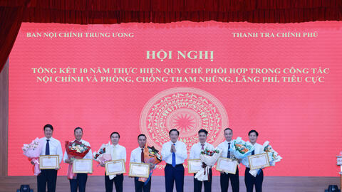 Tăng cường và nâng cao hơn nữa hiệu quả phối hợp giữa Ban Nội chính Trung ương với Thanh tra Chính phủ