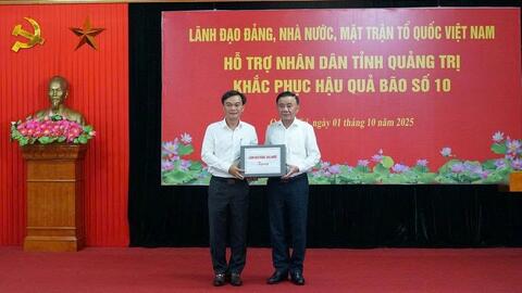 Thường trực Ban Bí thư Trần Cẩm Tú thăm, động viên nhân dân các tỉnh Thanh Hóa, Hà Tĩnh, Quảng Trị khắc phục hậu quả bão số 10